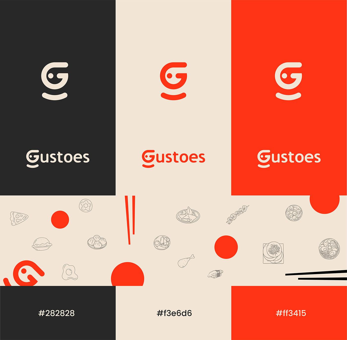 Gustoes - Brand Identity Design